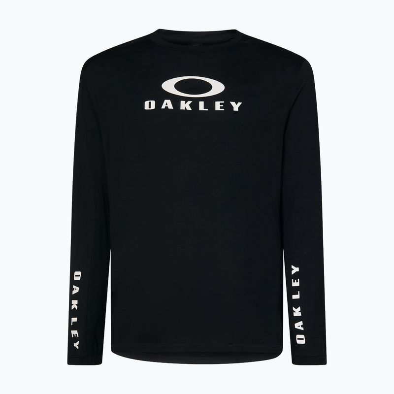 Pánsky cyklistický dres longsleeve Oakley Seeker Flow LS02E blackout 7