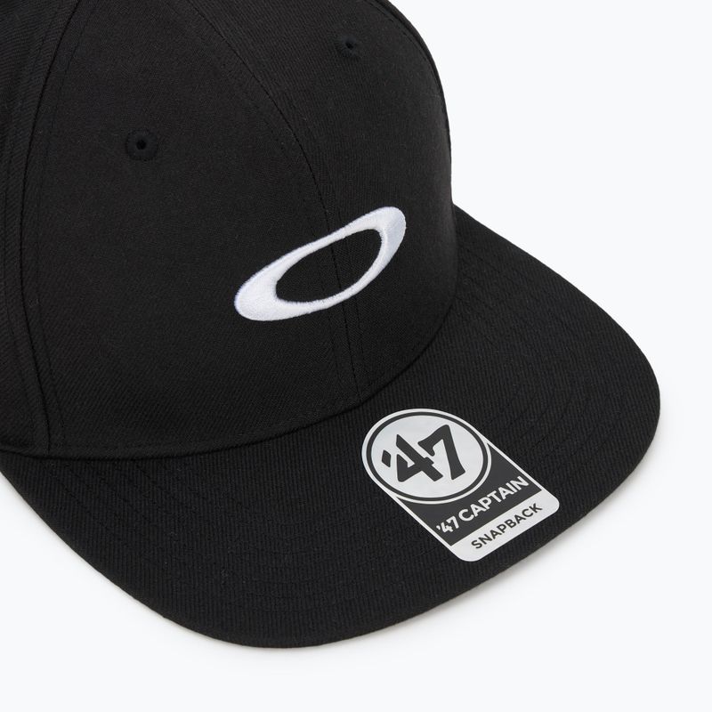 Pánska bejzbalová čiapka Oakley 47 B1B Ellipse blackout/white 3