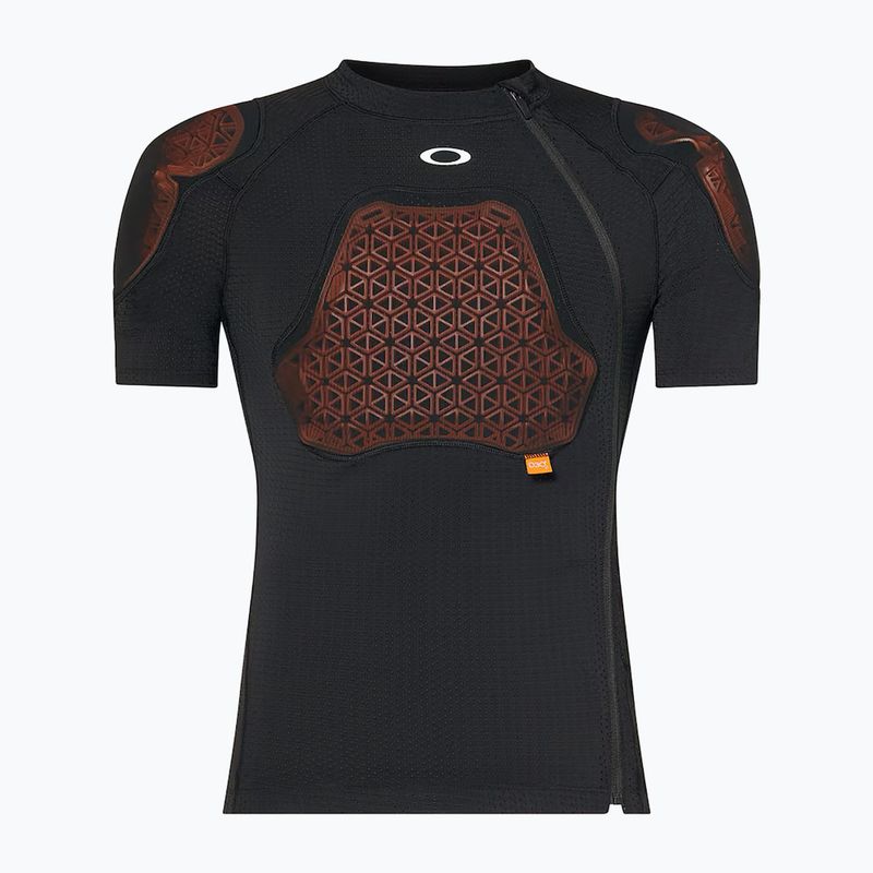 Pánsky cyklistický dres Oakley Drop In D30 Full Impact blackout s chráničmi 7