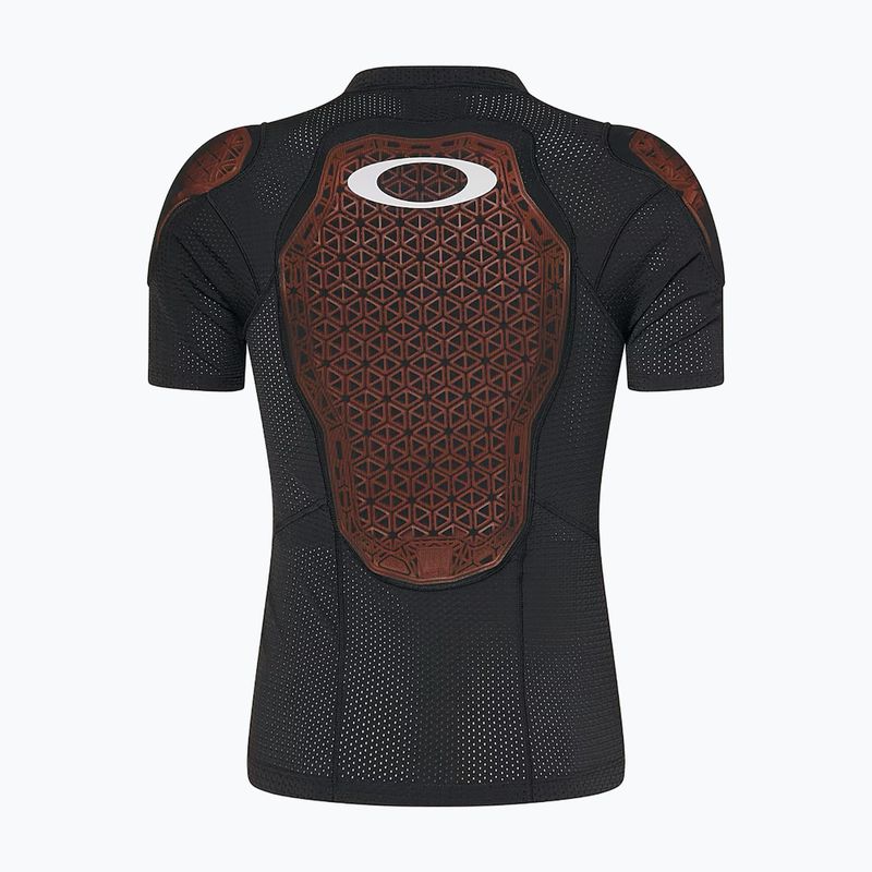 Pánsky cyklistický dres Oakley Drop In D30 Full Impact blackout s chráničmi 8