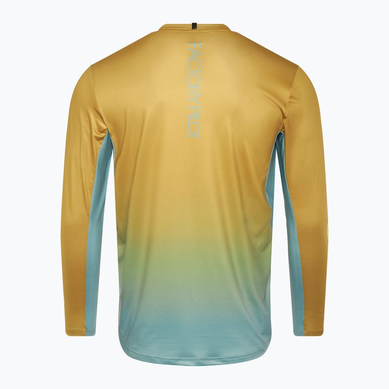 Pánsky cyklistický longsleeve Oakley Maven Coast 2.0 LS gradient sulfide pacific 2