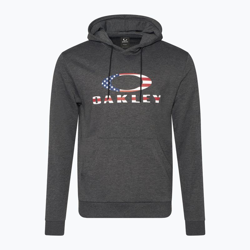 Pánska mikina Oakley Bark Fleece Hoodie dark grey heather