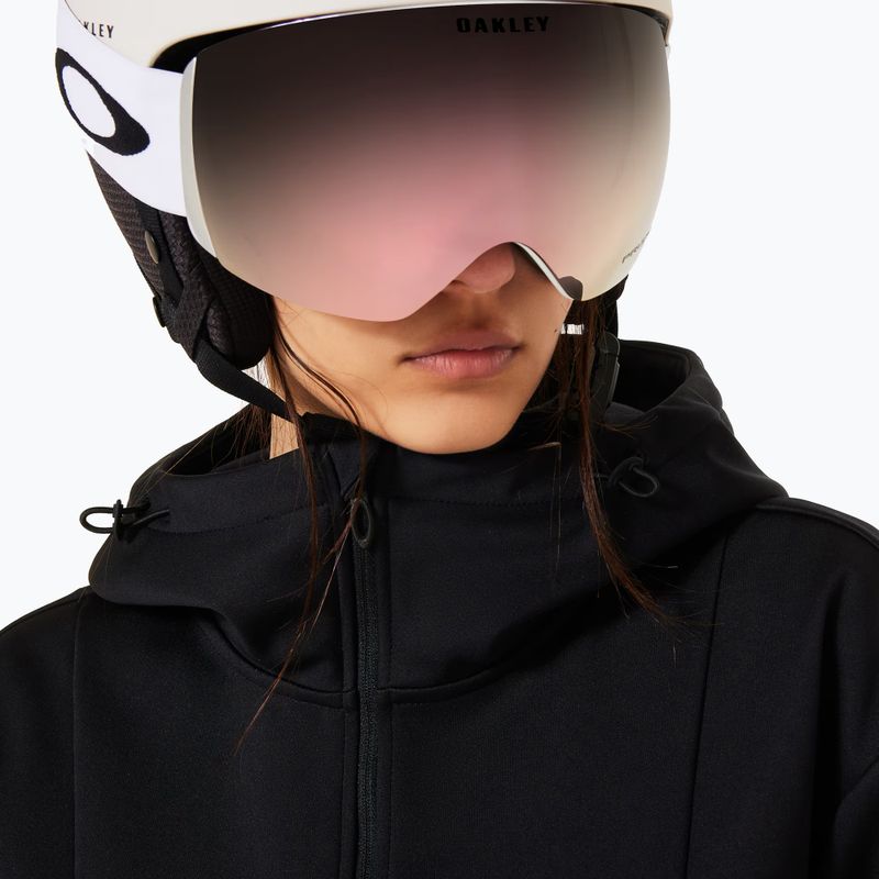 Dámska softshellová mikina Oakley TNP Nose Grab Softshell Hoodie blackout/white 5