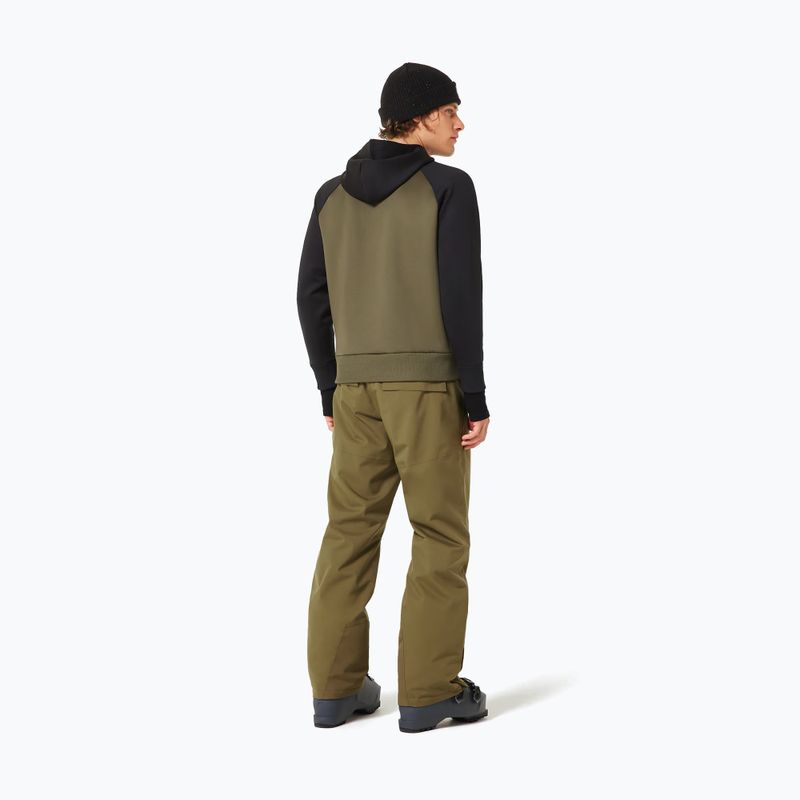 Pánska snowboardová mikina Oakley Sierra DWR Fleece Hoody 2.0 army green 3