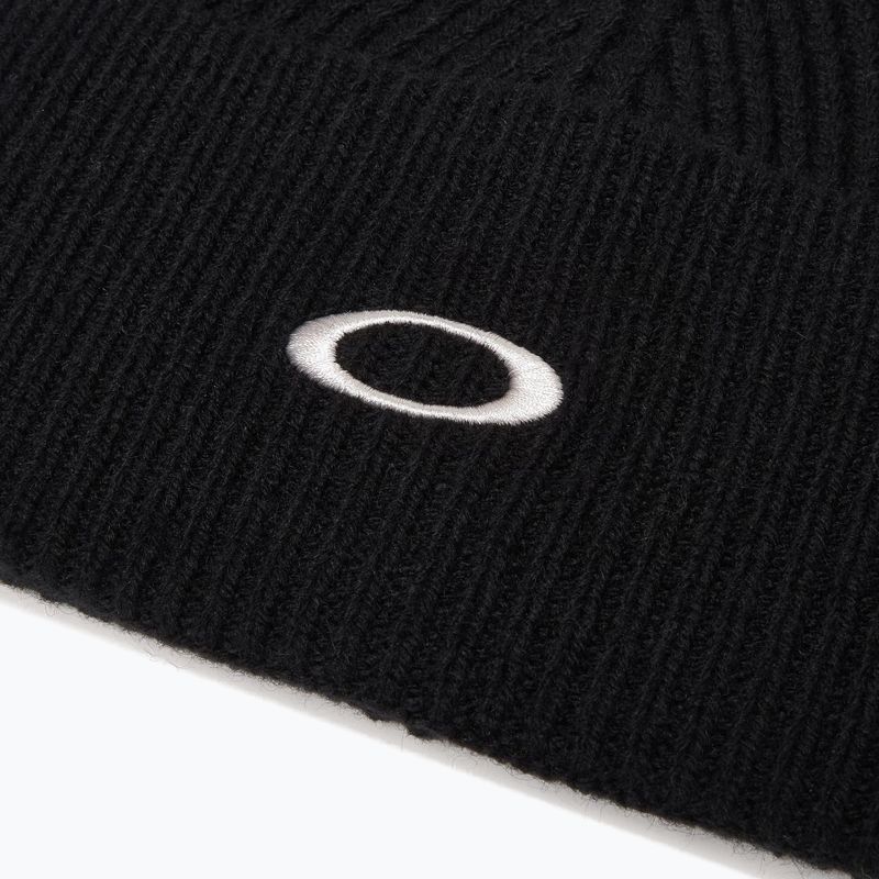 Zimná čiapka Oakley Ellipse Ribbed Beanie blackout 3