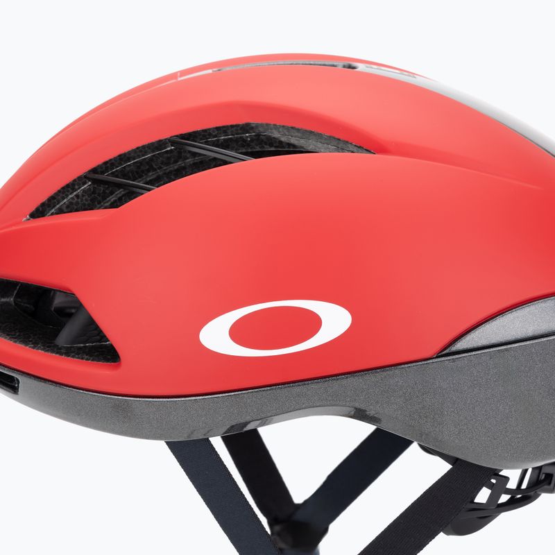 Cyklistická prilba Oakley Velo Stelvio EU black/red pro 7