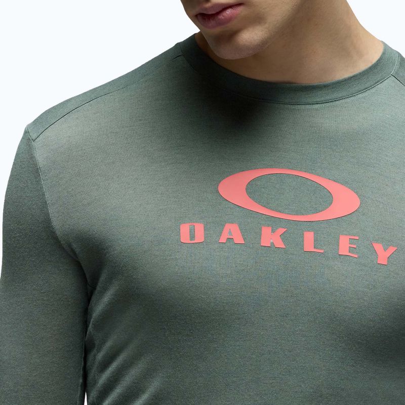 Pánsky cyklistický dres longsleeve Oakley Seeker Flow LS74O aviator green 5