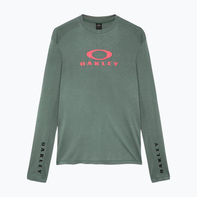 Pánsky cyklistický dres longsleeve Oakley Seeker Flow LS74O aviator green 6