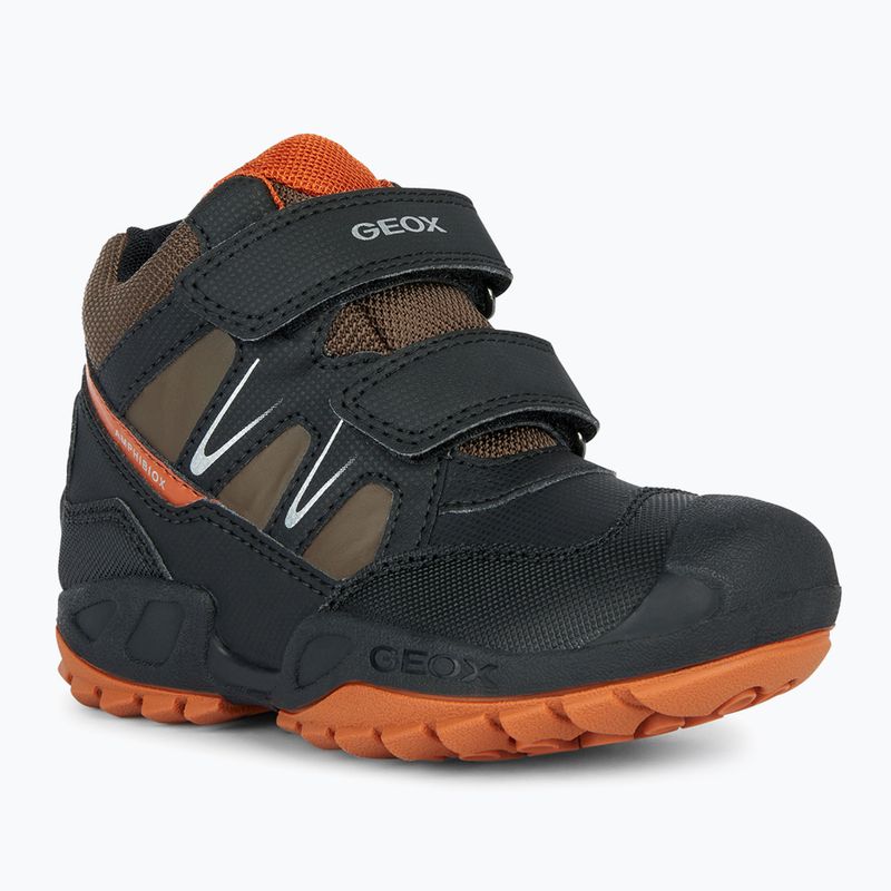 Juniorská obuv Geox New Savage Abx black/dark orange 7