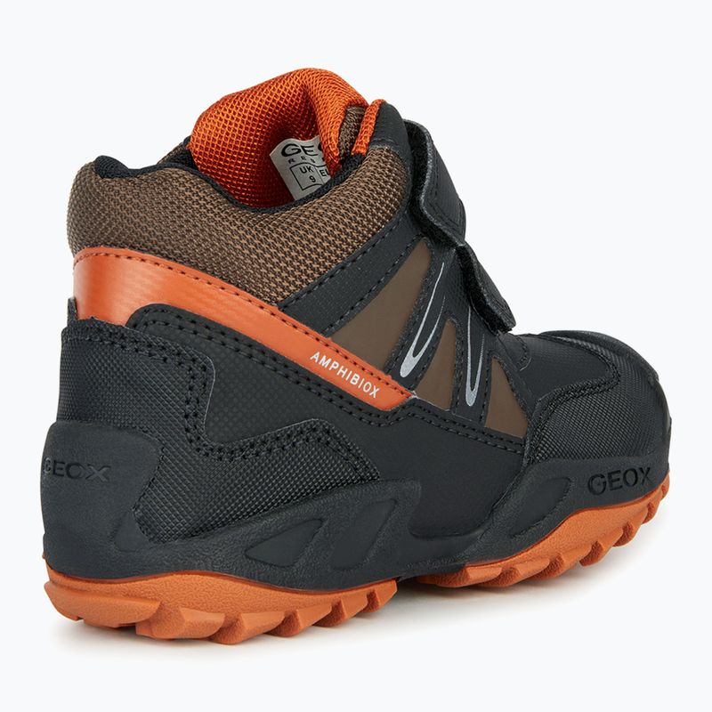 Juniorská obuv Geox New Savage Abx black/dark orange 10