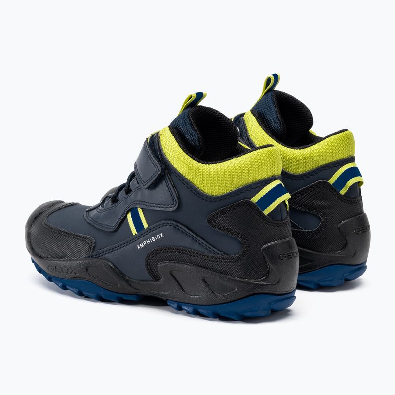 Juniorská obuv Geox New Savage Abx navy/lime green 3