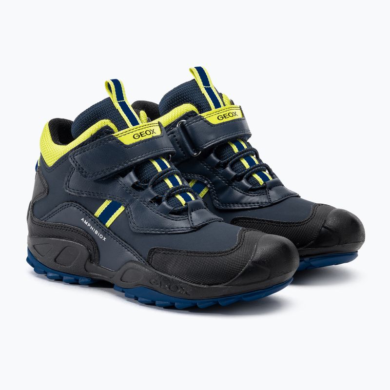 Juniorská obuv Geox New Savage Abx navy/lime green 4