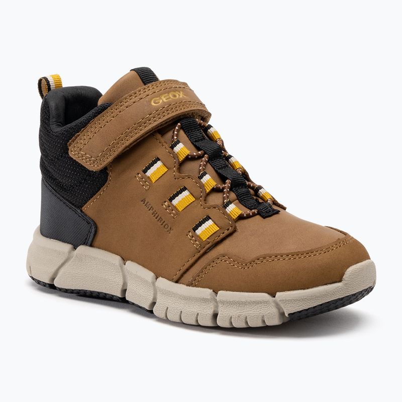 Juniorská obuv Geox Flexyper Abx brown/dark yellow