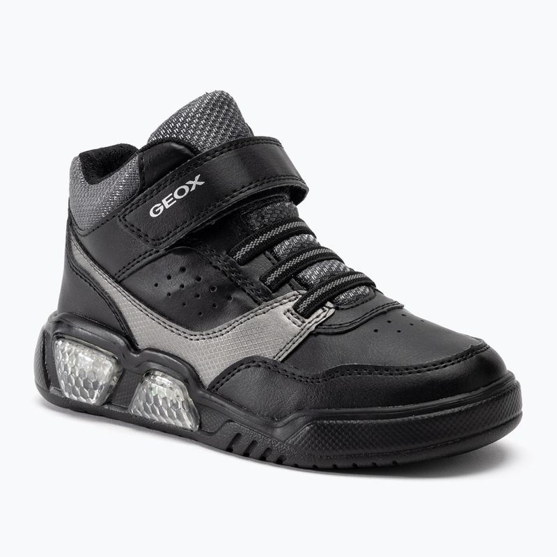 Detská obuv Geox Illuminus black/dark grey
