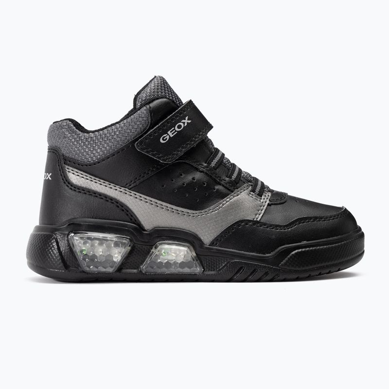 Detská obuv Geox Illuminus black/dark grey 2