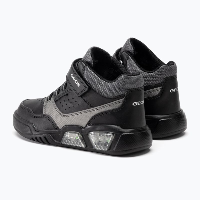 Detská obuv Geox Illuminus black/dark grey 3