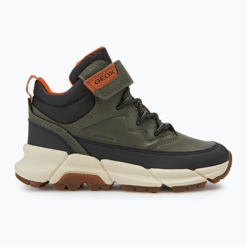 Juniorské topánky Geox Flexyper Plus military/orange 2