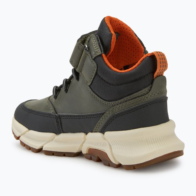 Juniorské topánky Geox Flexyper Plus military/orange 3