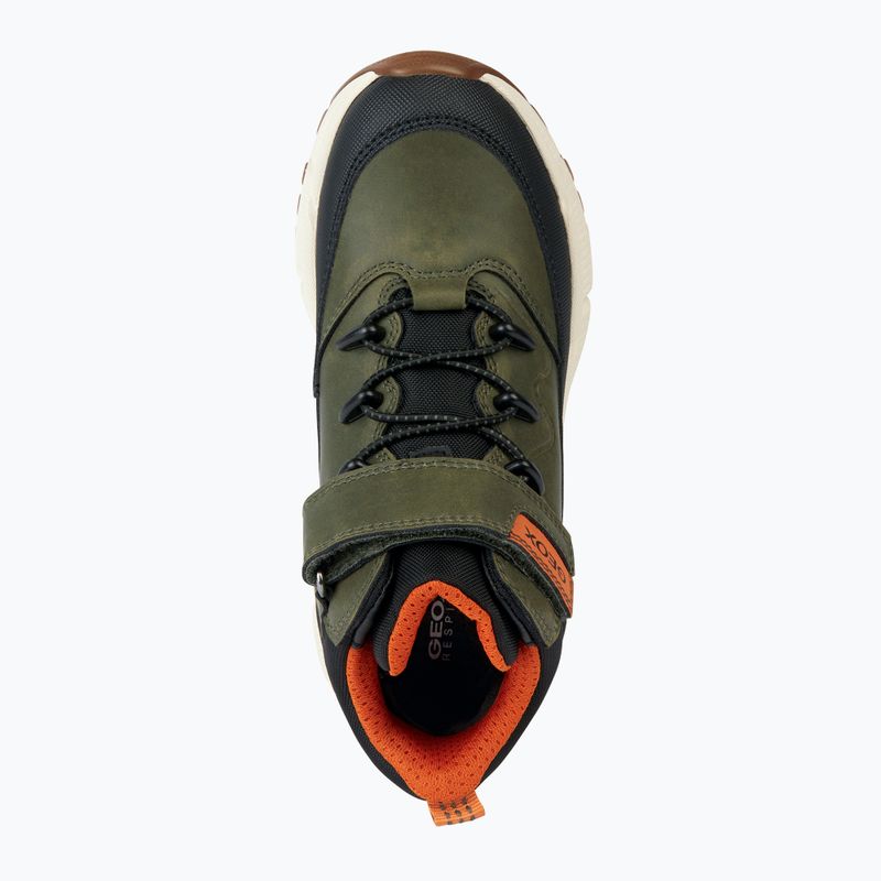 Juniorské topánky Geox Flexyper Plus military/orange 11