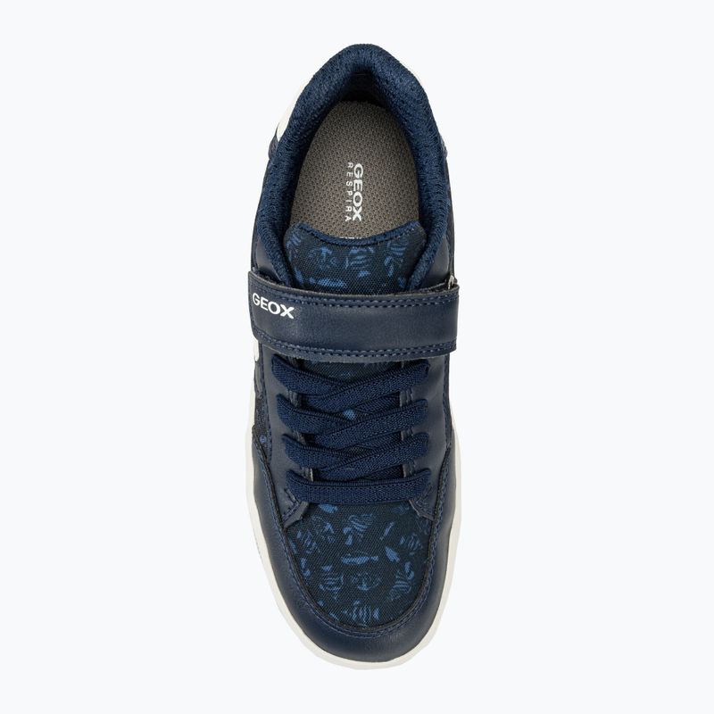 Juniorská obuv Geox Arzach ocean blue/stazony white 6