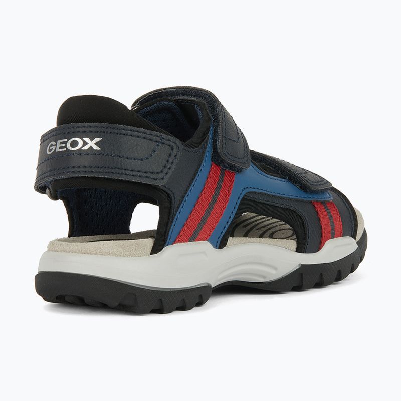 Juniorské sandále Geox Borealis ocean blue/red 11