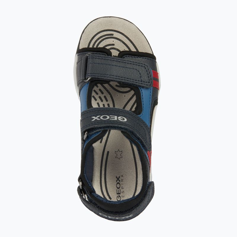 Juniorské sandále Geox Borealis ocean blue/red 13