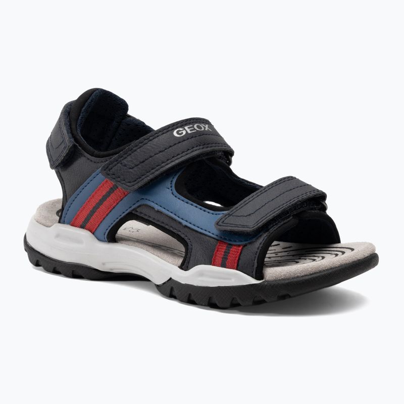Juniorské sandále Geox Borealis ocean blue/red