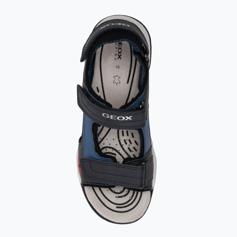 Juniorské sandále Geox Borealis ocean blue/red 5