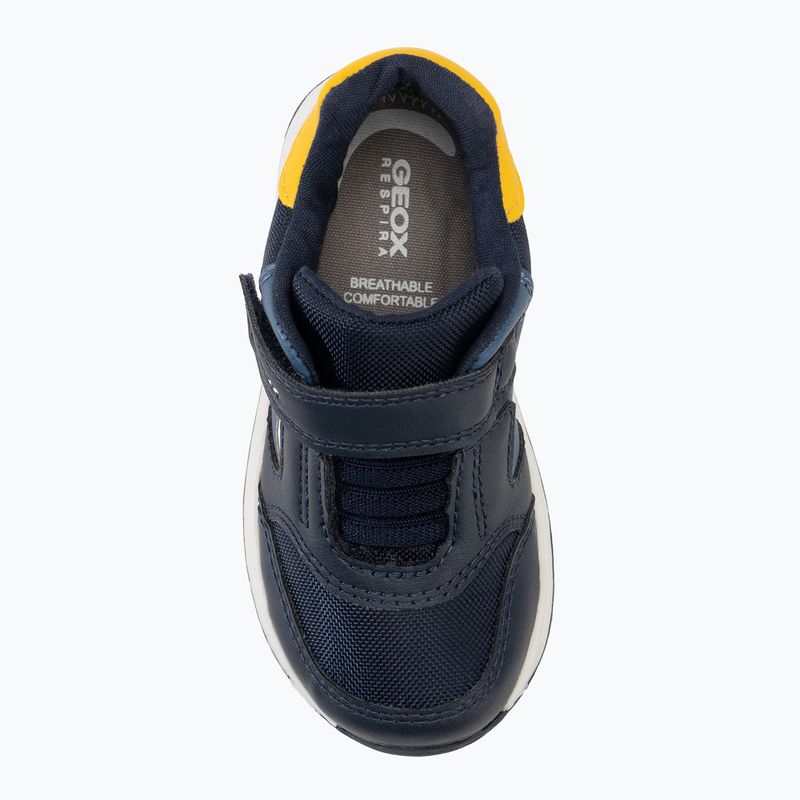 Detské topánky Geox Rishon nylon navy / yellow 5