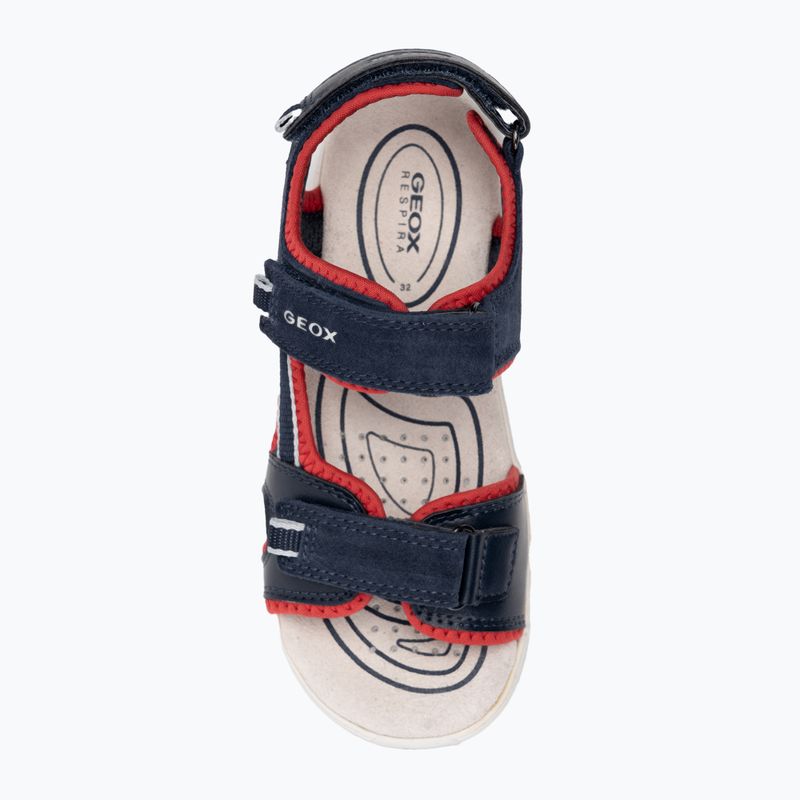 Juniorské sandále Geox Alben ocean blue/red 5