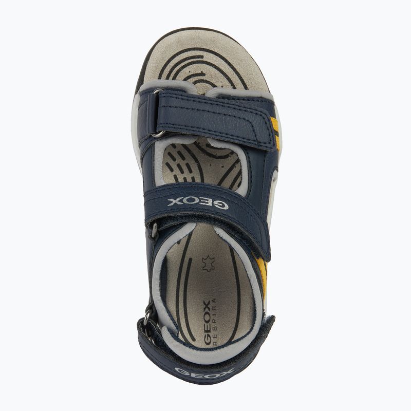 Juniorské sandále Geox Borealis ocean blue/gold 13