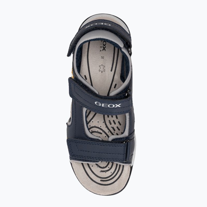 Juniorské sandále Geox Borealis ocean blue/gold 5