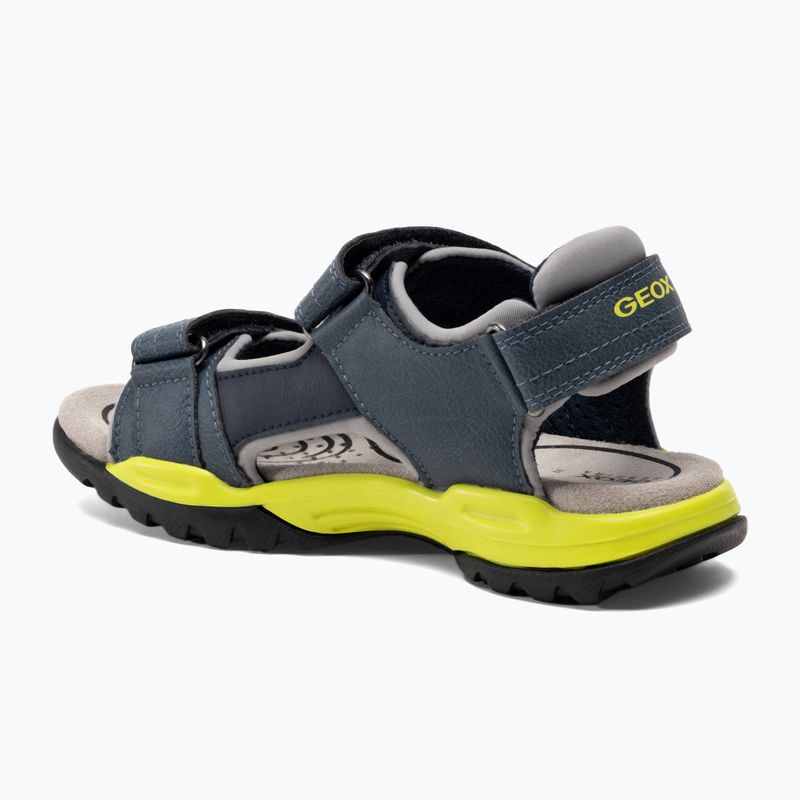 Juniorské sandále Geox Borealis avio/lime 3