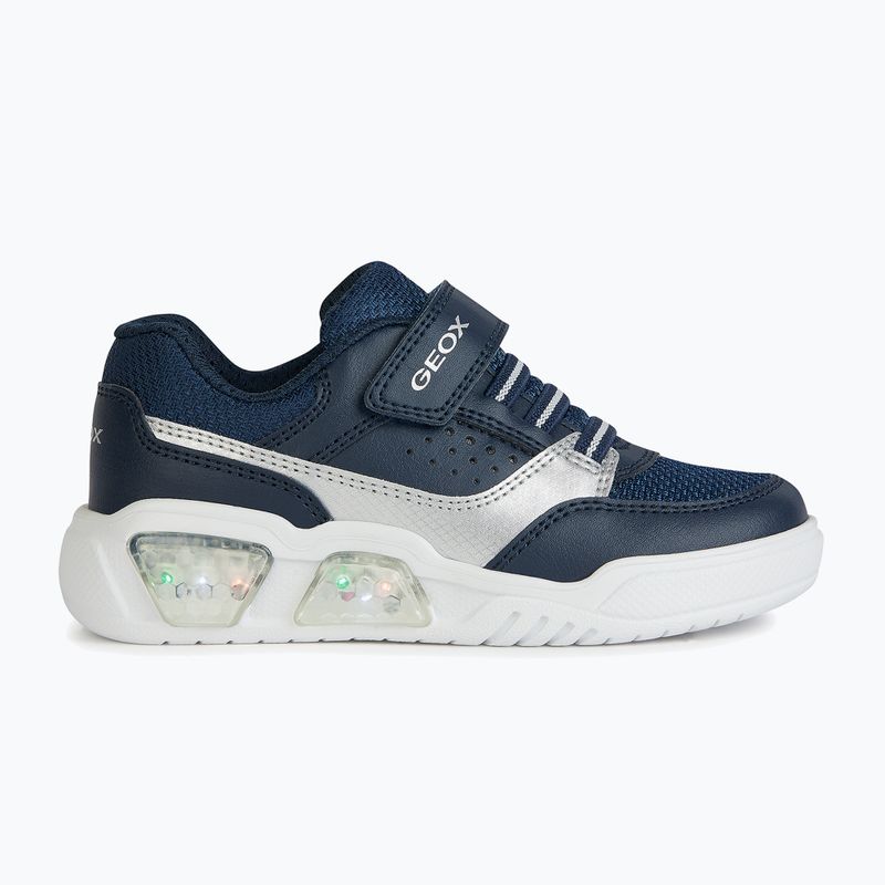 Juniorská obuv Geox Illuminus ocean blue/silver 11