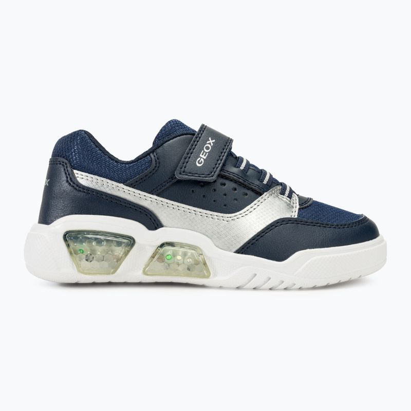 Juniorská obuv Geox Illuminus ocean blue/silver 2
