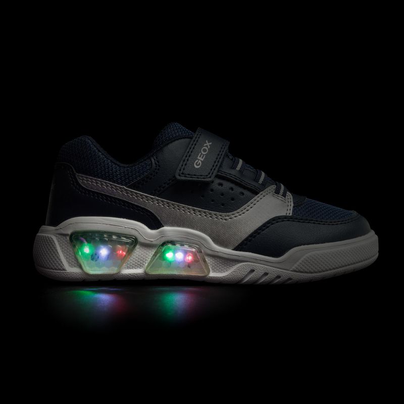 Juniorská obuv Geox Illuminus ocean blue/silver 8
