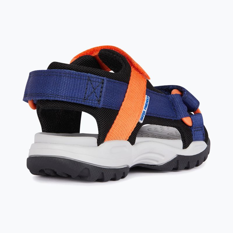 Juniorské sandále Geox Borealis ocean blue/orange 11
