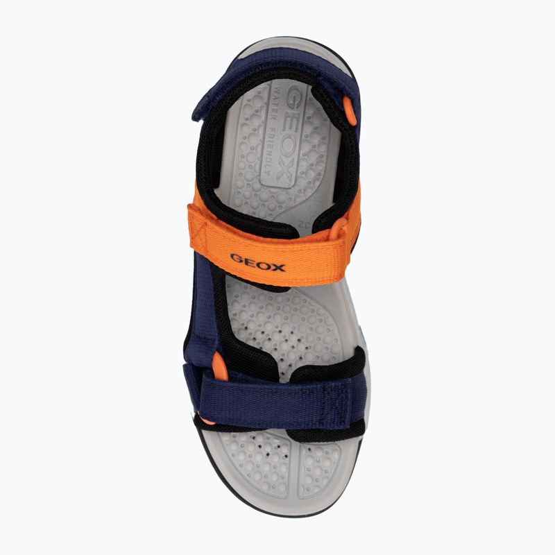Juniorské sandále Geox Borealis ocean blue/orange 5