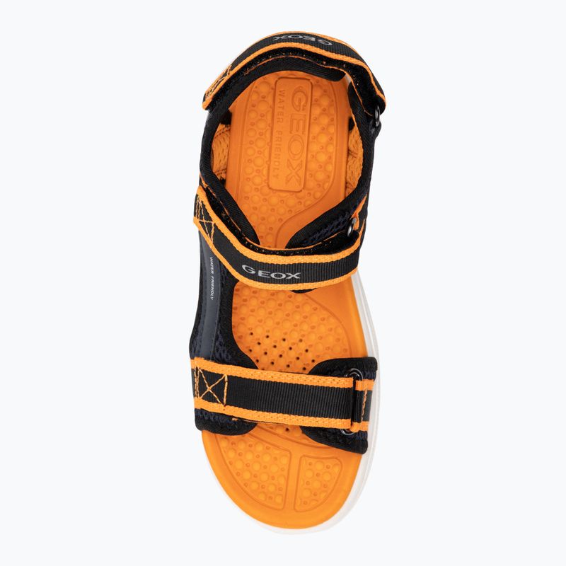 Juniorské sandále Geox Airadyum ocean blue/orange 5