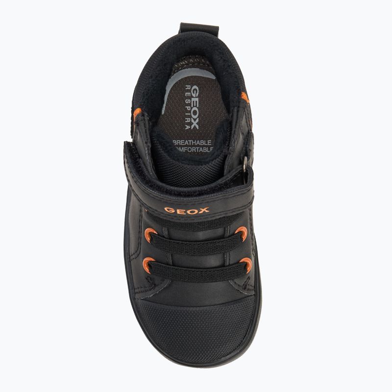 Detské topánky Geox Gisli black/dark orange 5