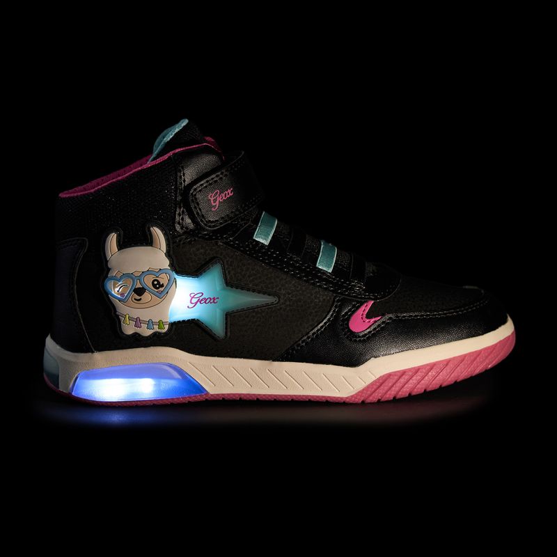Detské topánky Geox Inek black/aqua 8