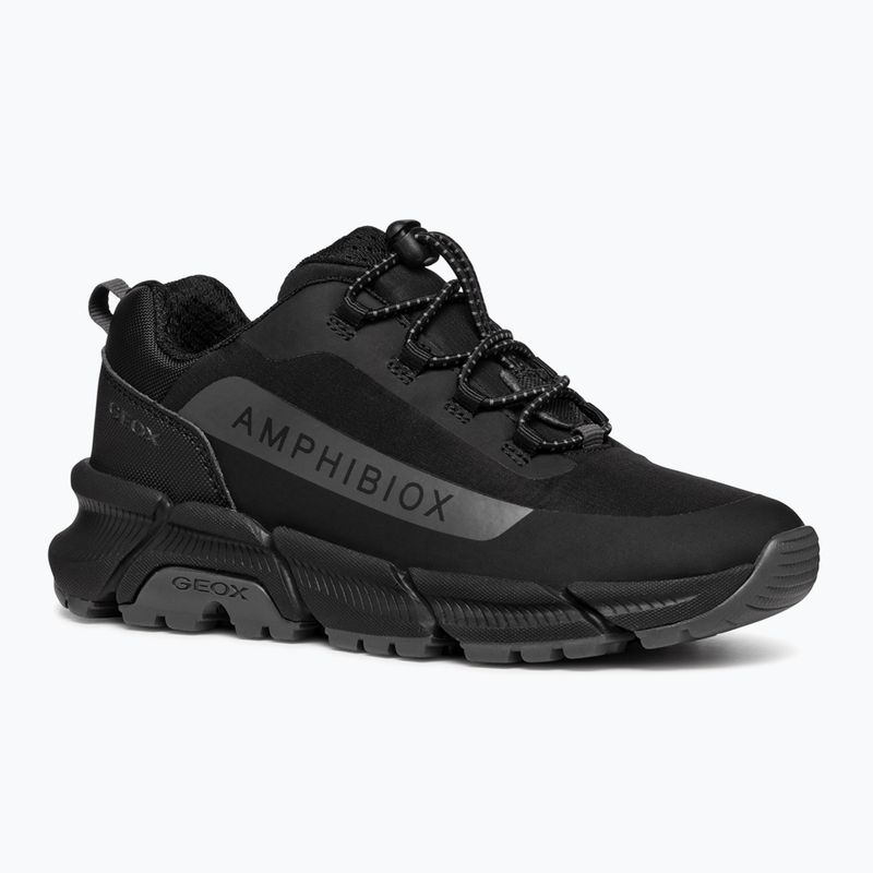 Juniorské topánky Geox Flexyper Plus ABX black/dark grey 8