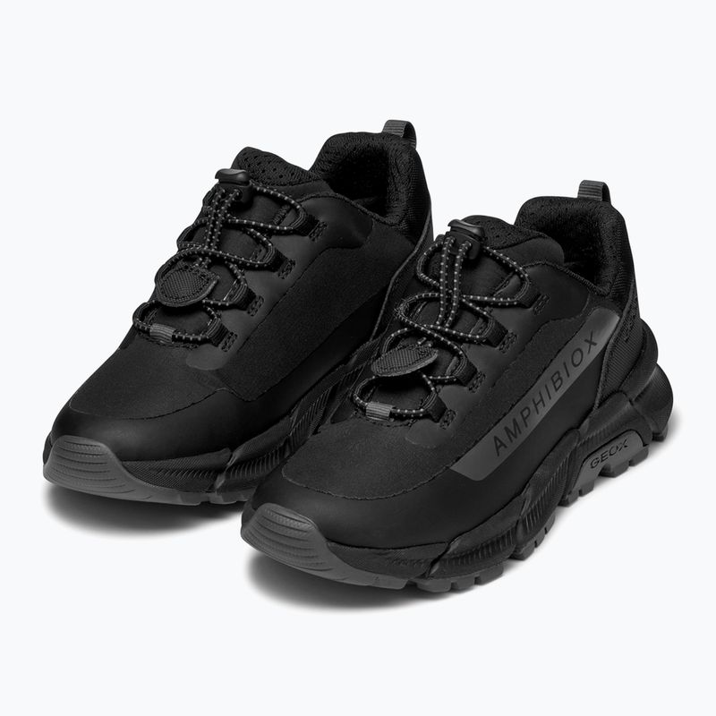 Juniorské topánky Geox Flexyper Plus ABX black/dark grey 10