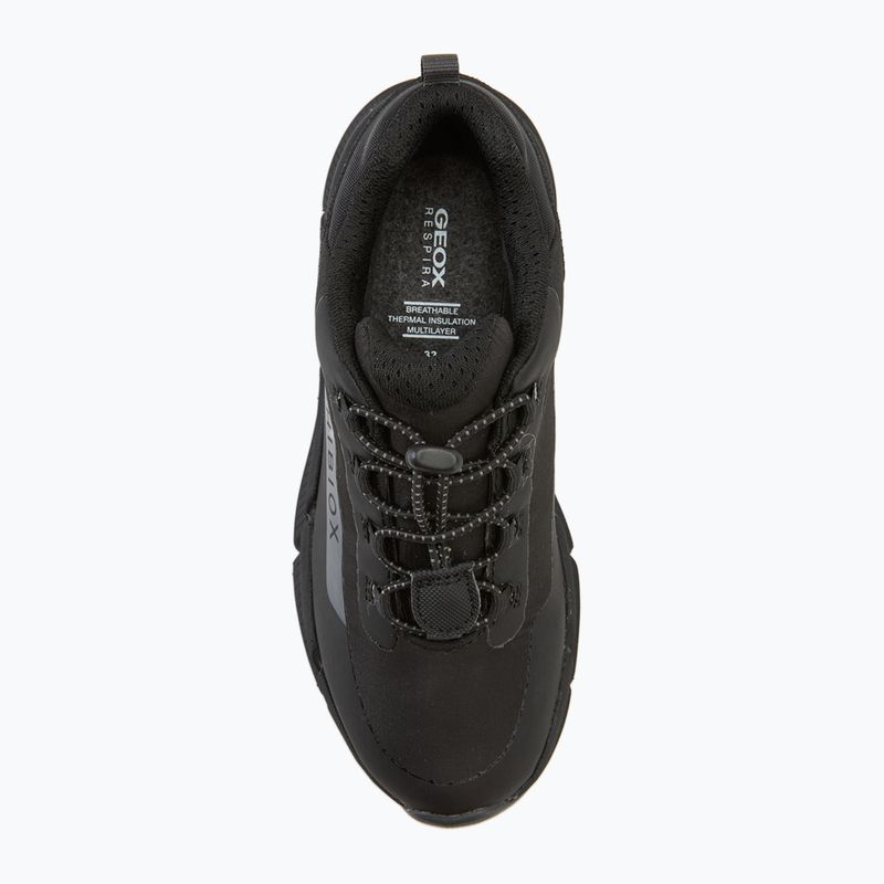 Juniorské topánky Geox Flexyper Plus ABX black/dark grey 5