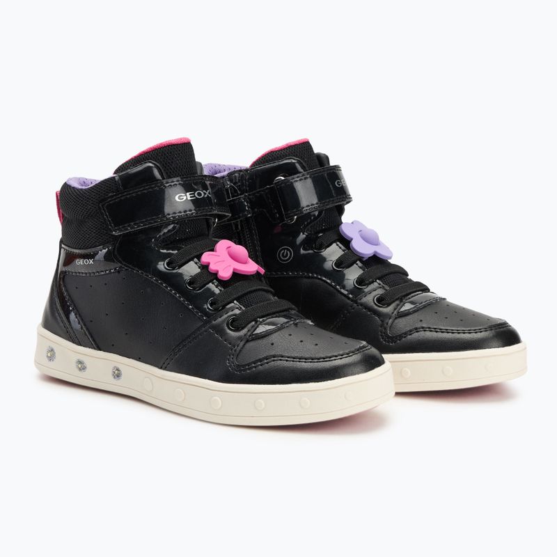 Detská obuv Geox Skylin black/fuchsia 9