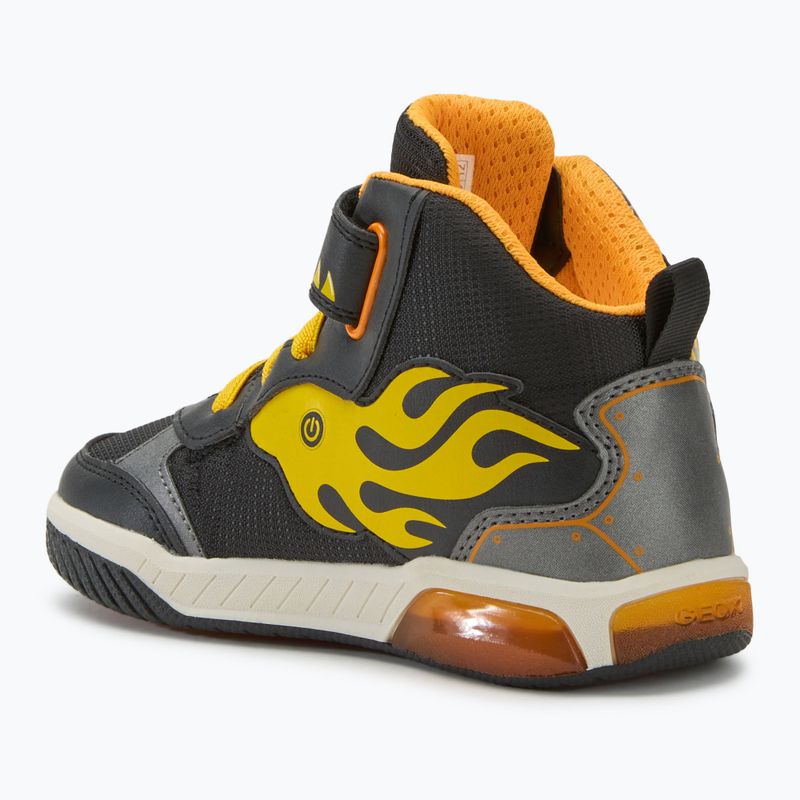 Juniorské topánky Geox Inek black/yellow 2