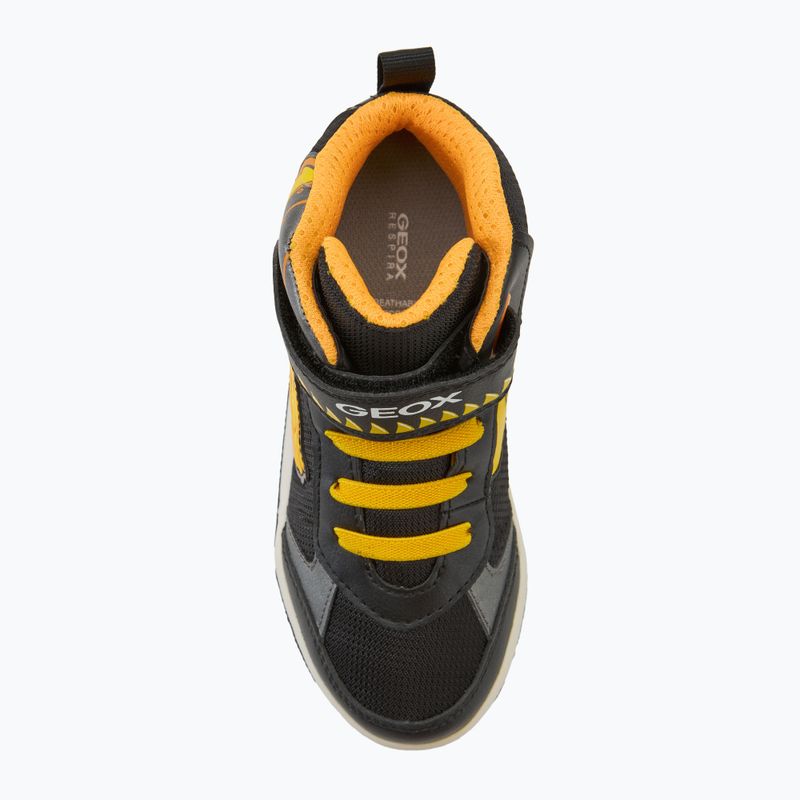 Juniorské topánky Geox Inek black/yellow 5
