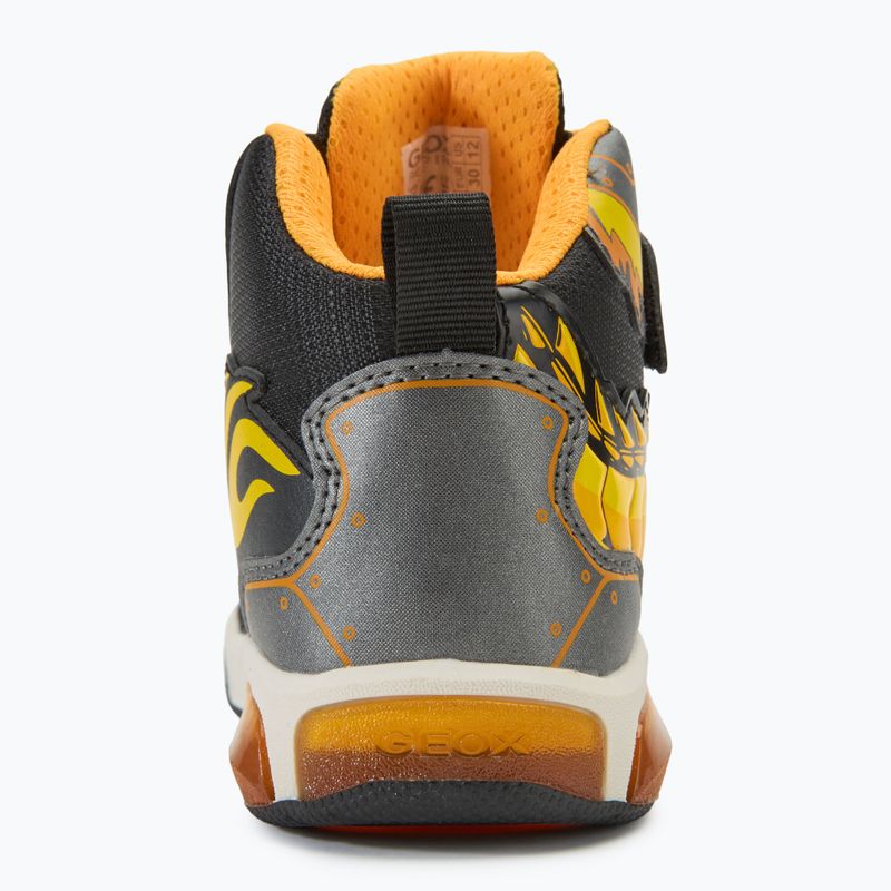 Juniorské topánky Geox Inek black/yellow 6
