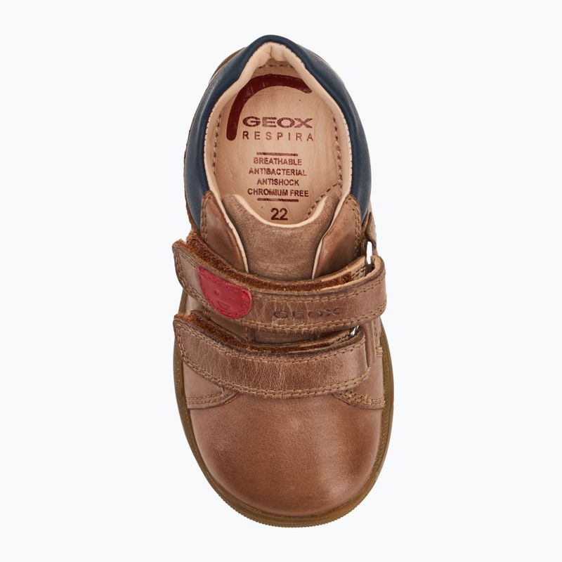 Detská obuv Geox Macchia cognac 5