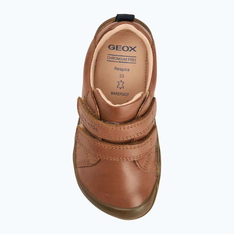 Detské barefoot topánky Geox Steppieup cognac 5